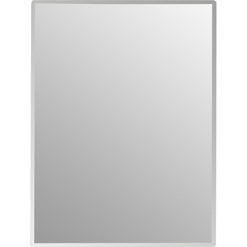 Metal Flat Wall Mirror, 31.5" H x 23.6" W