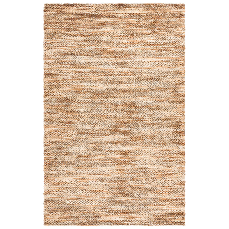 Natural Fiber Couture 101 Hand Loomed Jute/Cotton Rug in Ivory/Natural, Rectangle 5' x 8'