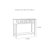 Retro Elegant Console Table With 2 Drawers