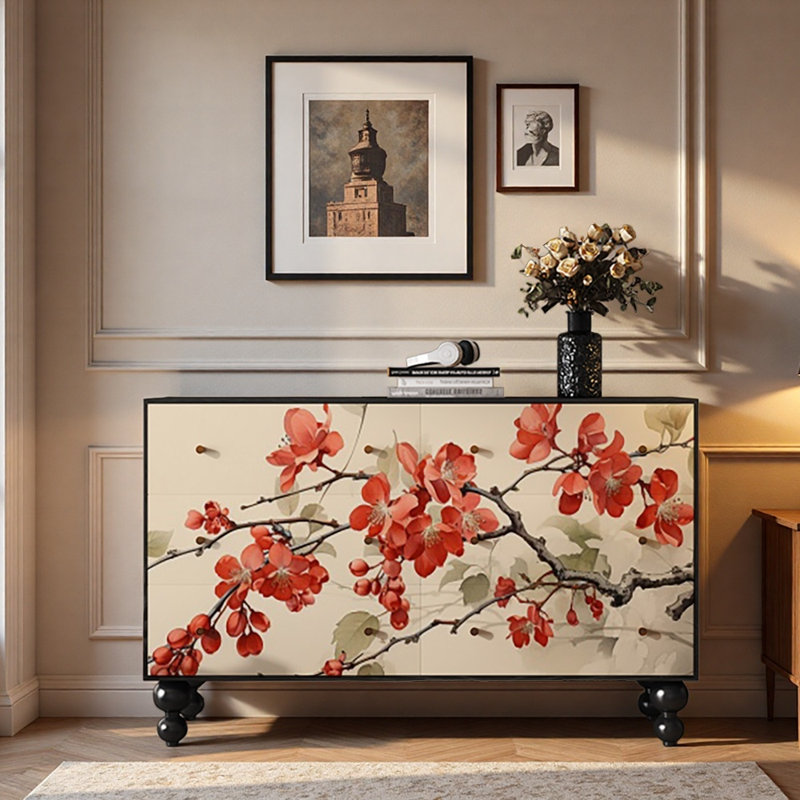 Commode d'entrée en bois massif chinois