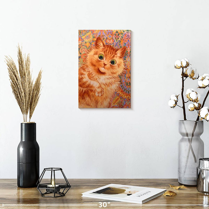 Brampt Ginger Cat 1931, 12" H x 8" W