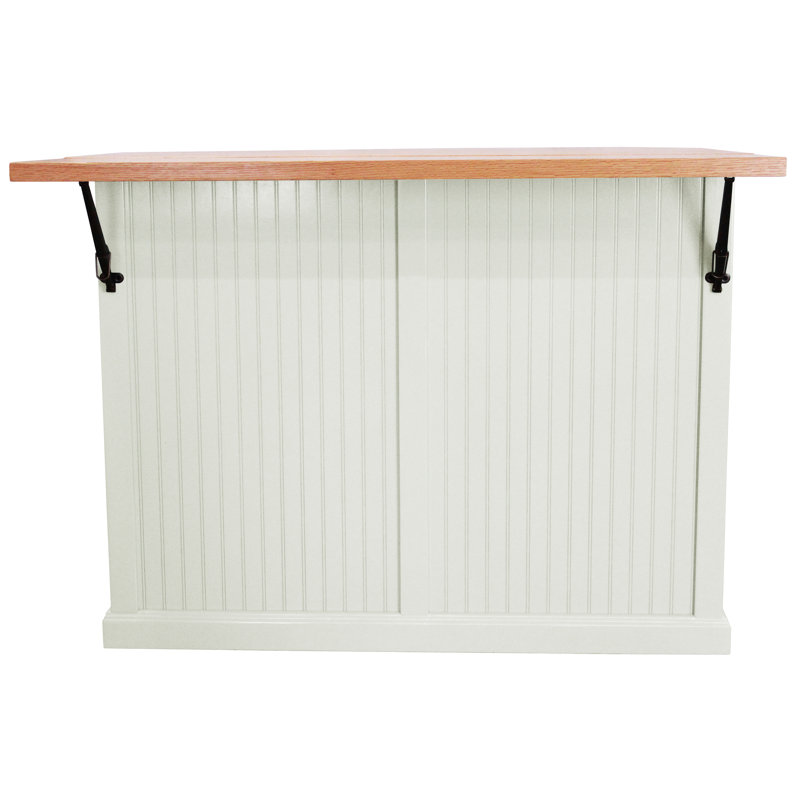 Avant Solid Wood Kitchen Island, Soft White