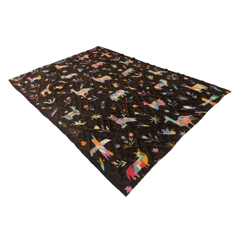 Tapis brun foncé Ojeda