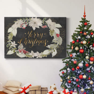 Toile tendue avec galerie Gilded Christmas Collection