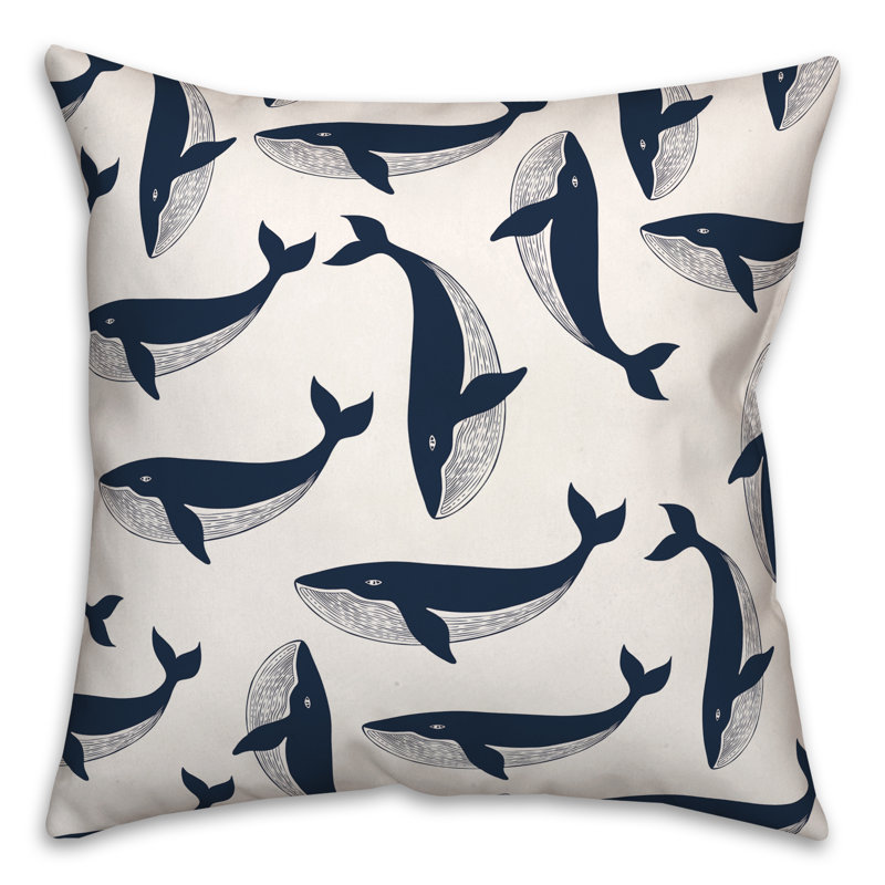  Housse et insert de coussin extérieur Whale