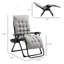 Fauteuil inclinable inclinable avec coussin rembourré Outsunny Zero Gravity-78187132