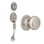 Ensemble de poignées avec pêne dormant cylindrique simple, bouton de porte et rosette-10311131