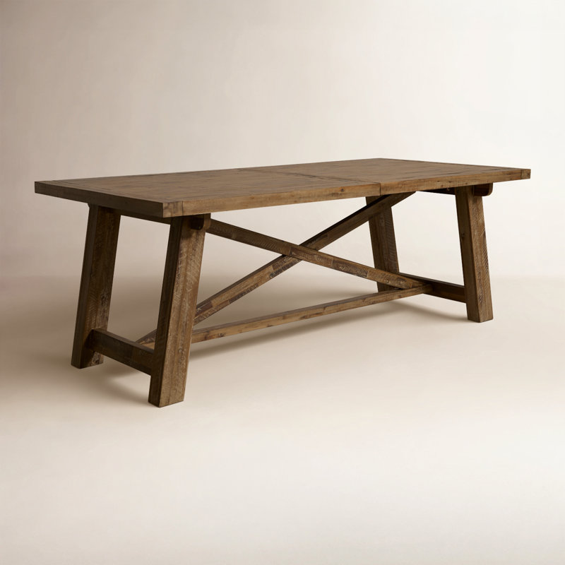 Bianca Extendable Dining Table, Weathered Natural