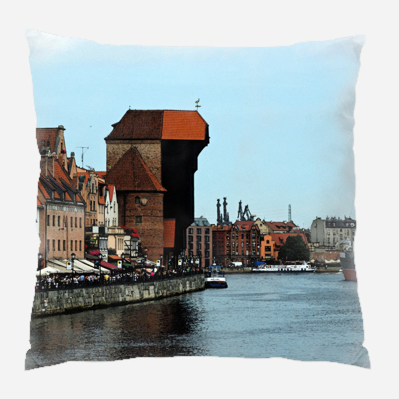 Coussin décoratif aquarelle Peavey, Microsuède, Intérieur