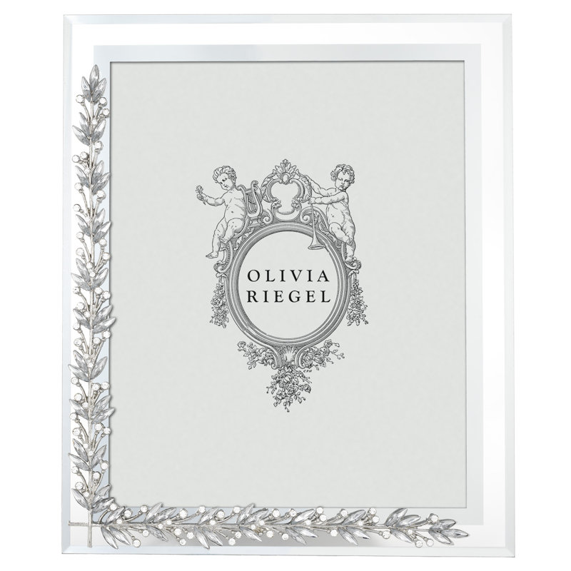 Laurel Glass Picture Frame, Silver, 8" x 10"