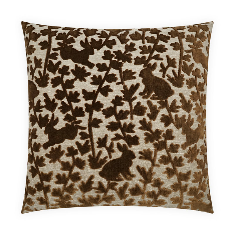 Luv Bunny Square Pillow Cover & Insert, Square 22"