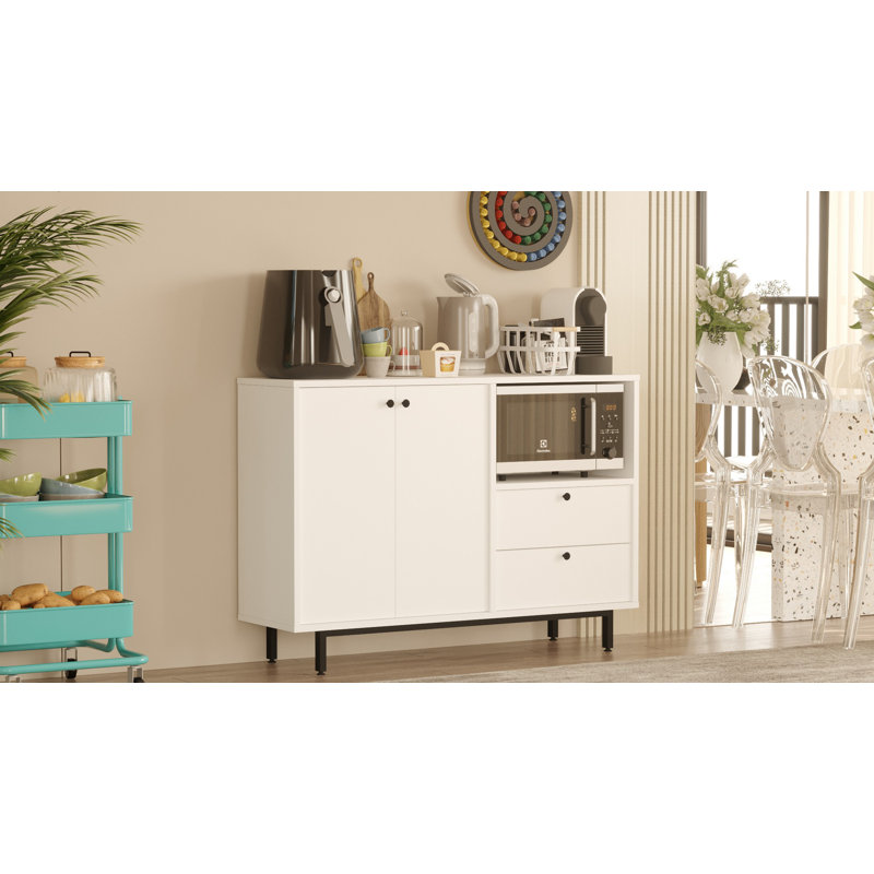 Armoire polyvalente Colesen, H 33,46 po x l 34,65 po x P 13,98 po, Blanc