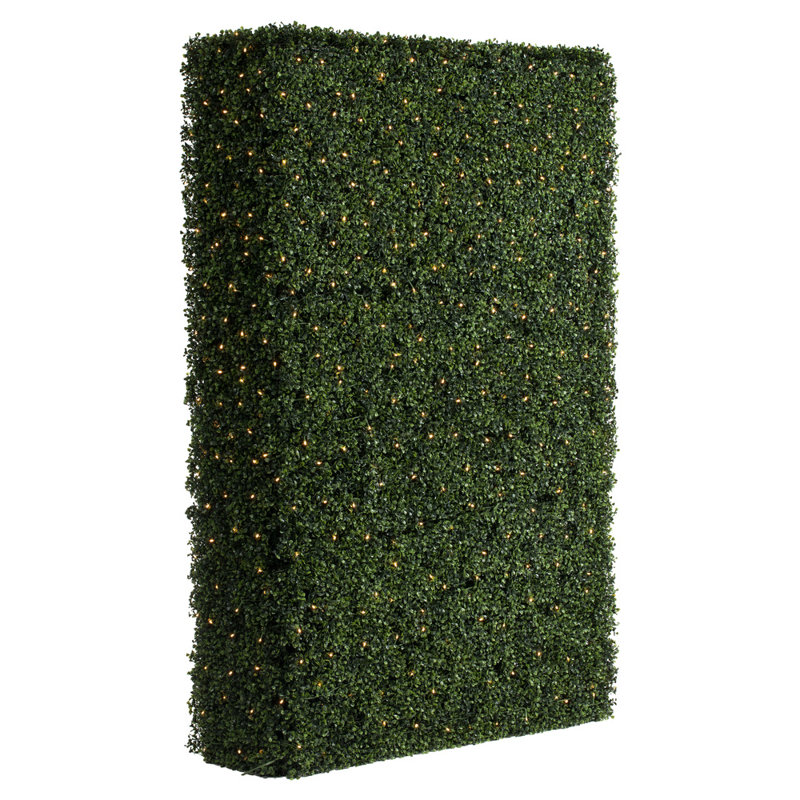 Faux Foliage Hedge in Freestanding, 72" H x 48" W x 16" D