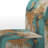 Turquoise Tranquility III - Velvet Upholstered Contemporary Slipper Chair, Teal Accent Chair