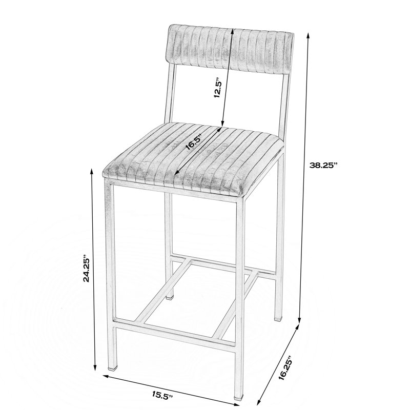 Houston Bar & Counter Stool, Counter Stool (26.5” Seat Height)