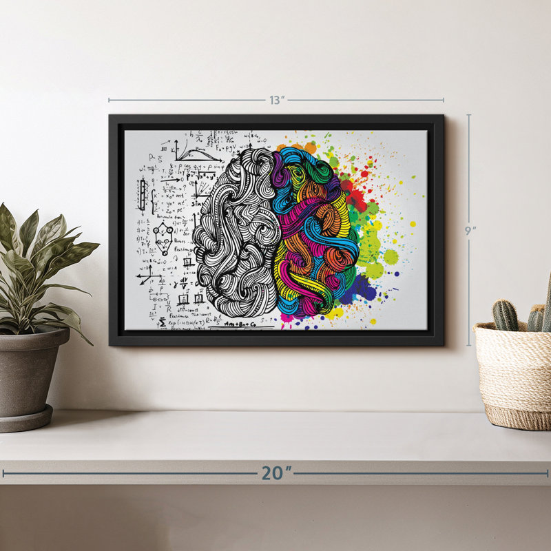 Impression sur toile technique et colorée, H 9 po x l 13 po