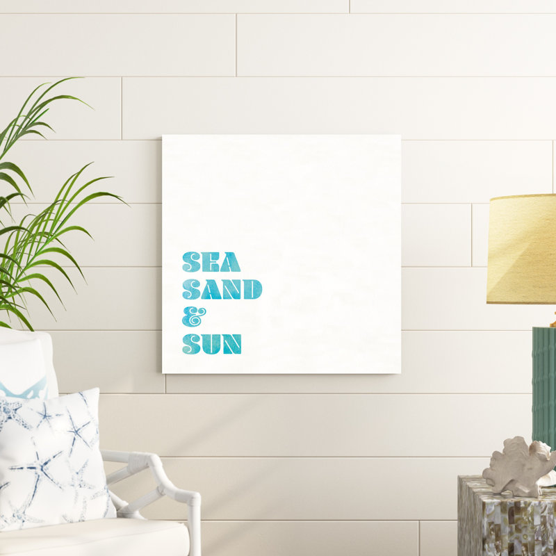Beach Sayings I, H 30 po x l 30 po x P 1,25 po