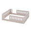 Lit plateforme double en bois avec garde-corps-825358483