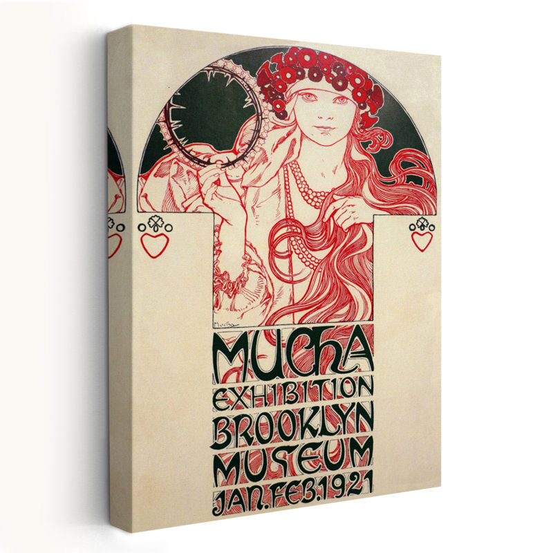 Exposition Mucha, musée de Brooklyn, 1920 - musée, conception rétro, type, art de New York, H 48 po x l 32 po