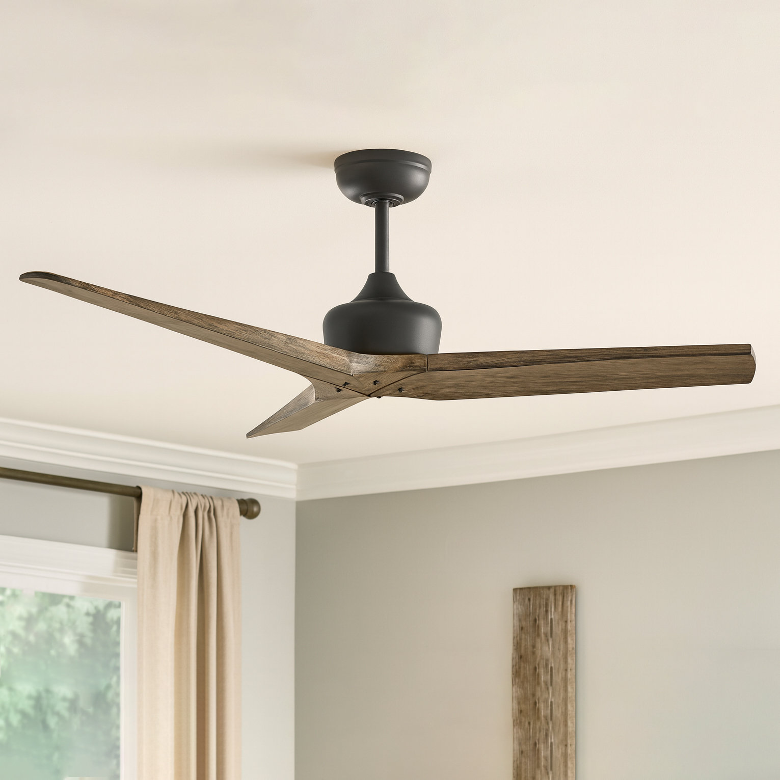 Chisel 52" Smart Ceiling Fan, Brown