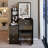 Small Size Bedside Vanity Table with LED Mirror-934508724