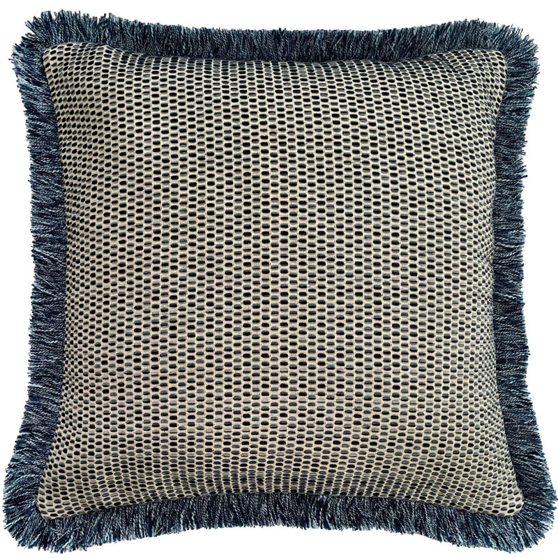 Aveera Abstract Navy Sqaure Cushion