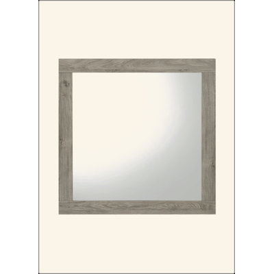 Miroir à finition gris clair