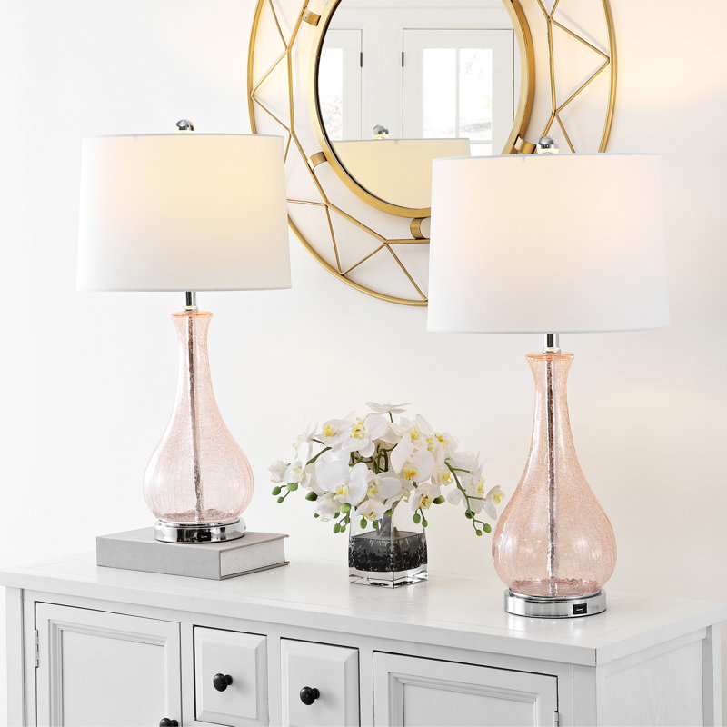 Lampe de table 27,5 po Ailanny Blush