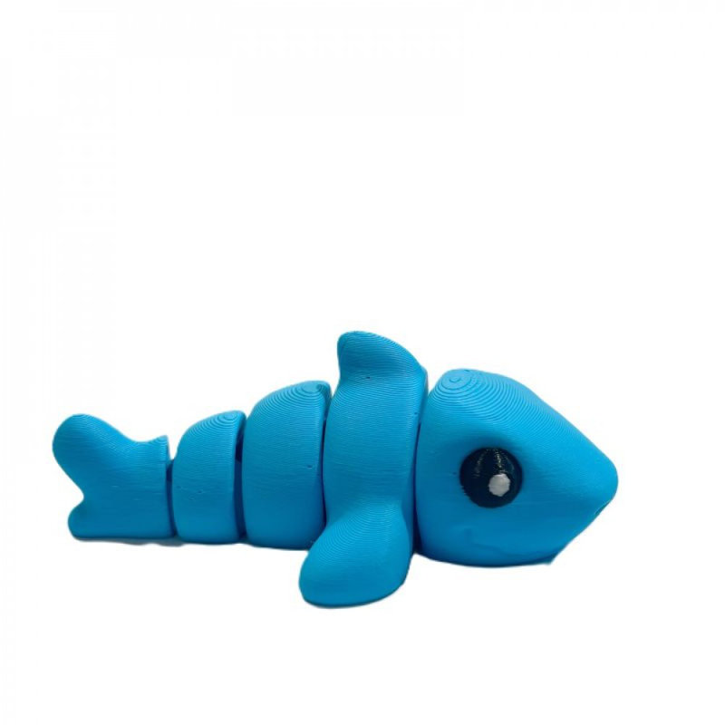 Figurine de requin bleu miniature imprimée en 3D, H 1 po x l 0,5 po x P 3 po