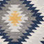 Tapis ikat bleu 2 pi x 5 pi Kilim