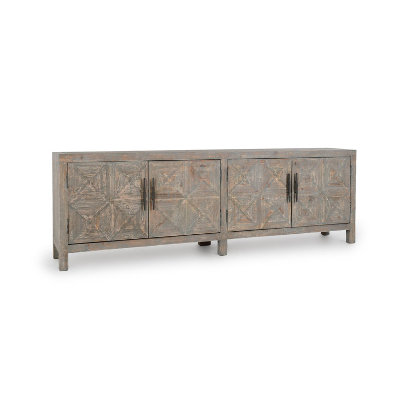103.5'' W Solid Wood Sideboard, Timeworn Gray