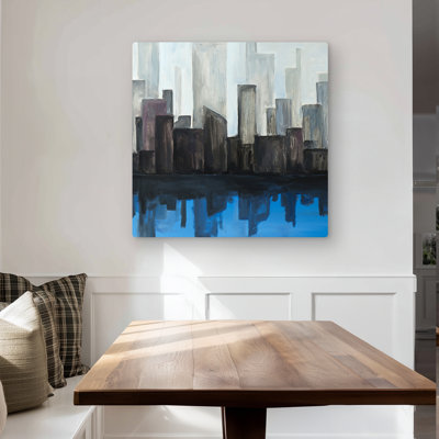 View of a City - Building Cities Metal Print for Home Decor