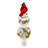 Kurt Adler 12-Inch Glass Holly and Cardinal Tree Topper