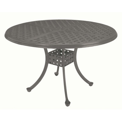 Lattice Cast Aluminum Dining Table