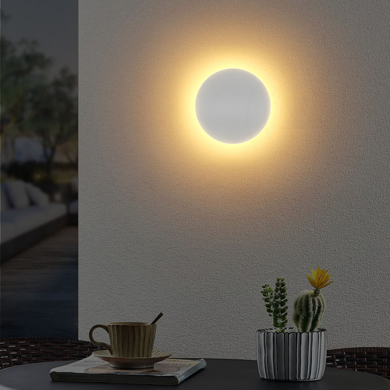 Bermang White 22cm H Integrated LED Outdoor Flush Mount