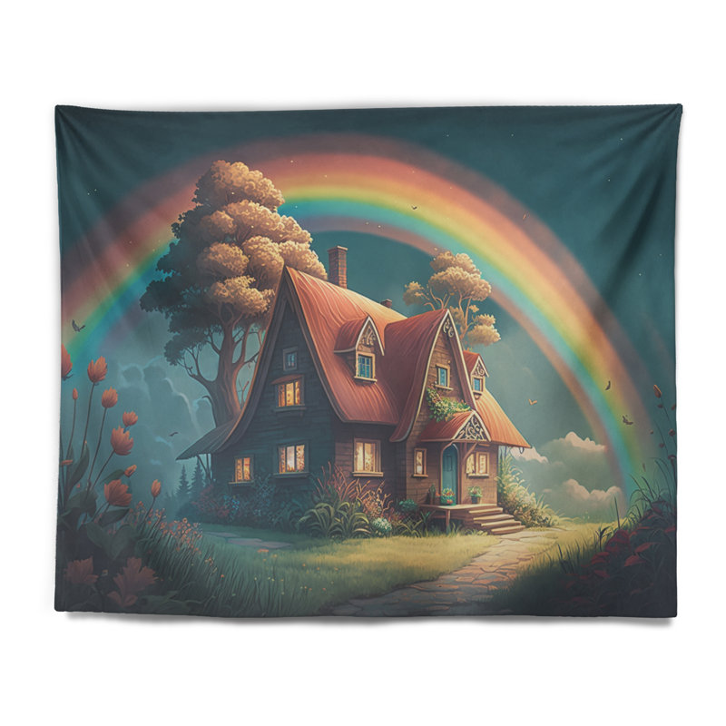 - Tapisserie murale chalet Lake House, H 32 po x l 39 po