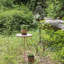  Table d'appoint en céramique, table d'appoint, support à plante rétro en métal, table d'appoint ronde pour porche, patio, balcon, décor de salon-302193219