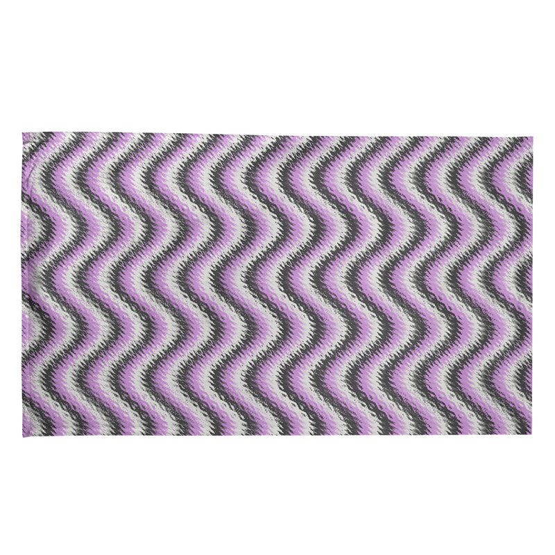 Mcguinness Tea Towel Kitchen Towel, Poly Twill, Purple/Black/White