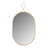 Codero Braided Brass Oval Wall Mirror-603096988