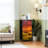 4 Drawer Dresser for Bedroom, Narrow Chest of Drawers, Wooden Top and Study Iron Frame 18"x37.5"-(WxH)