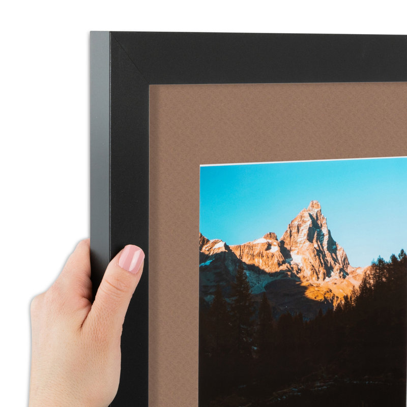 Matte Picture Frame with Mat, Sandpiper