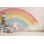 Papier peint pastel arc-en-ciel pour chambre de bébé