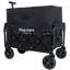 Chariot pliable ultra-léger avec poche extensible à double compartiment, chariot utilitaire compact tout terrain avec roues pivotantes à 360° pour le camping et le magasinage-135712184
