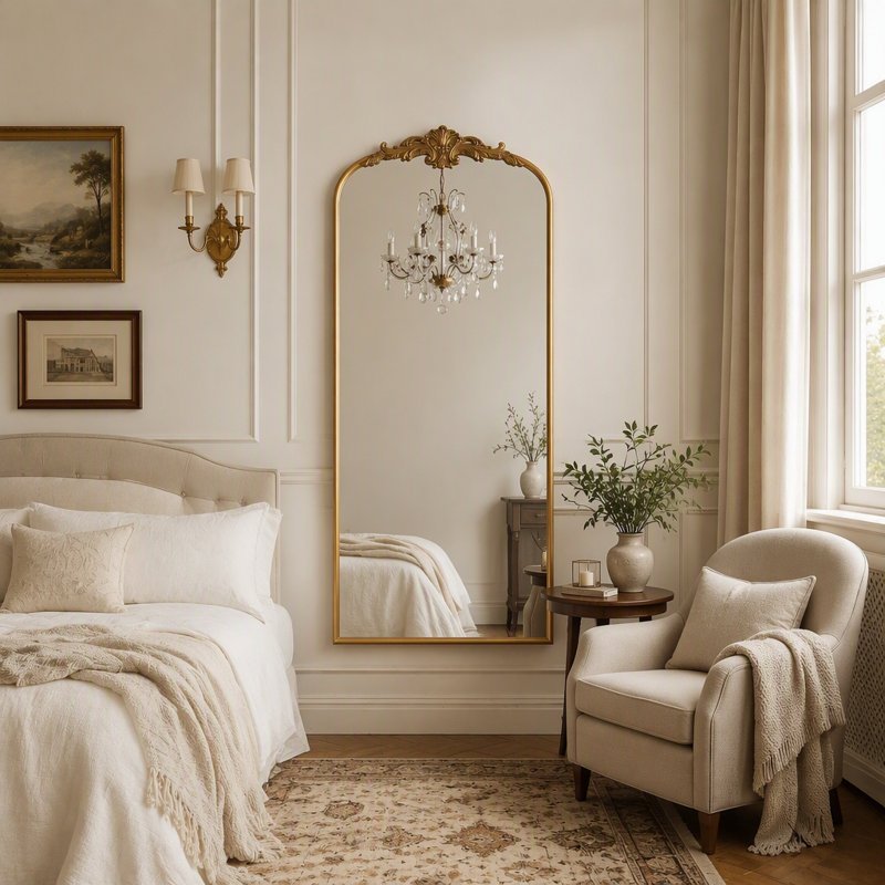 Miroir rétro pleine longueur: 23,5 po x 56 po