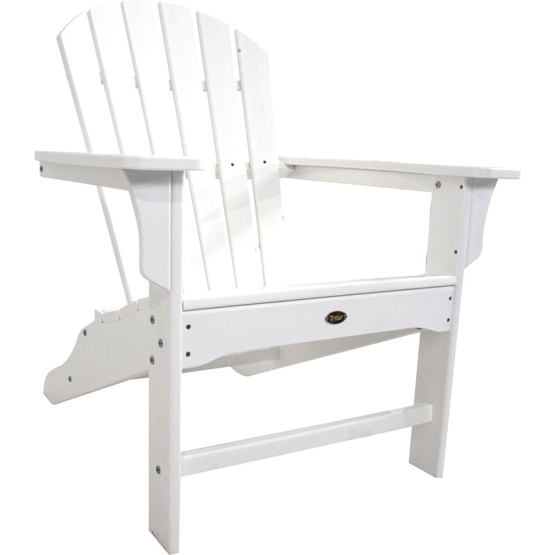TREX Outdoors Yacht Club Shellback Adirondack Chair, Classic White