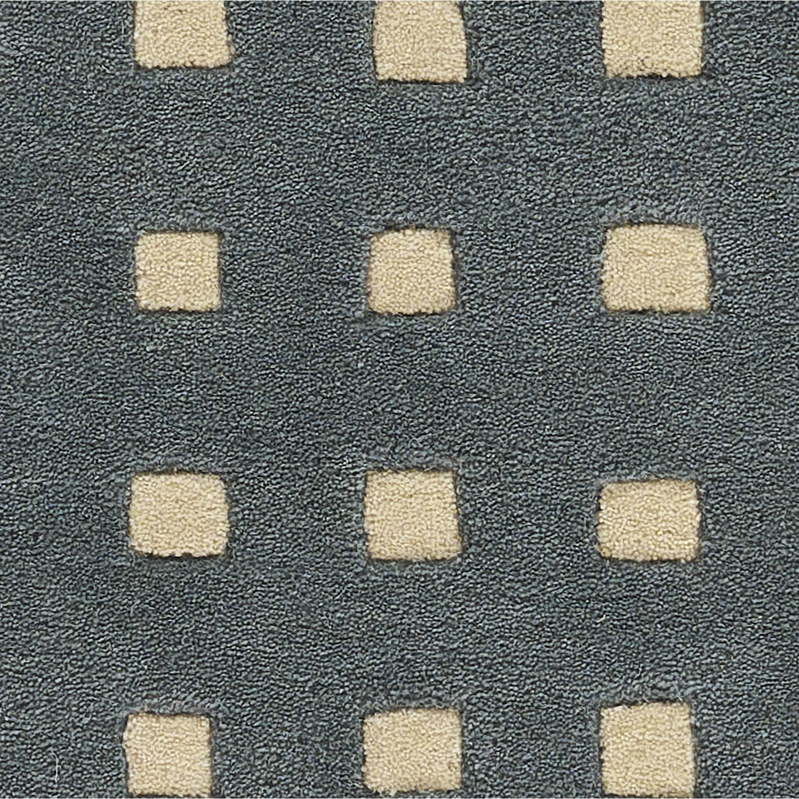 Lang Blue Hand-Tufted Geometric Wool Rug, 2' X 3'