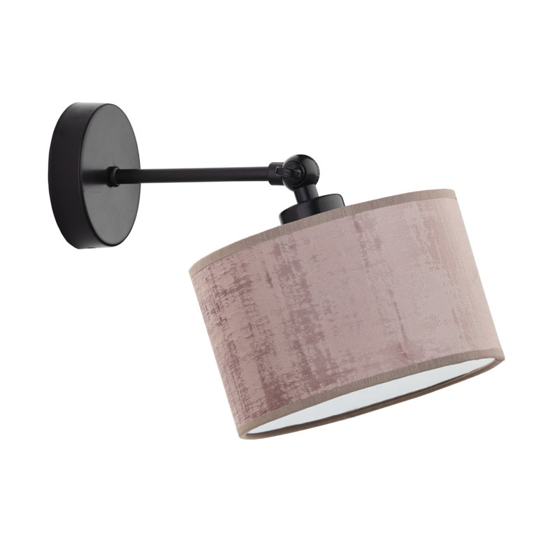 Marshallberg Armed Sconce, Black, Pink