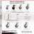 4 Piece Phenolic Caster Set