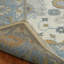 Hand Knotted Wool Ivory/Blue Area Rug-60480810-25110172