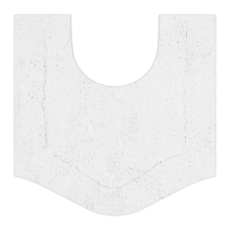 Morissette 100% Cotton Contour Mat 20"x20", White